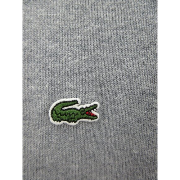 Lacoste Sweater Large Pullover Preppy Crocodile Logo V-Neck Knit * - Picture 4 of 13